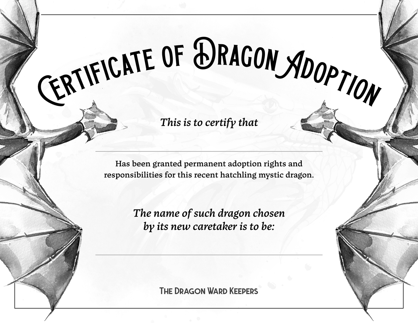 Thalindra Adopt A Dragon 3d printed