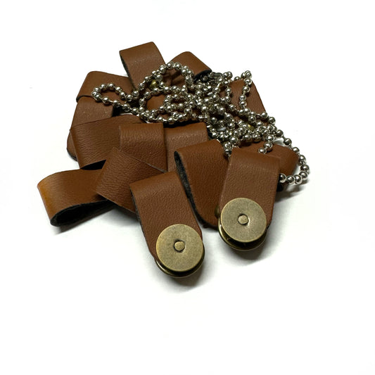 Brown Enamel Pin To Necklace Converter Adapter