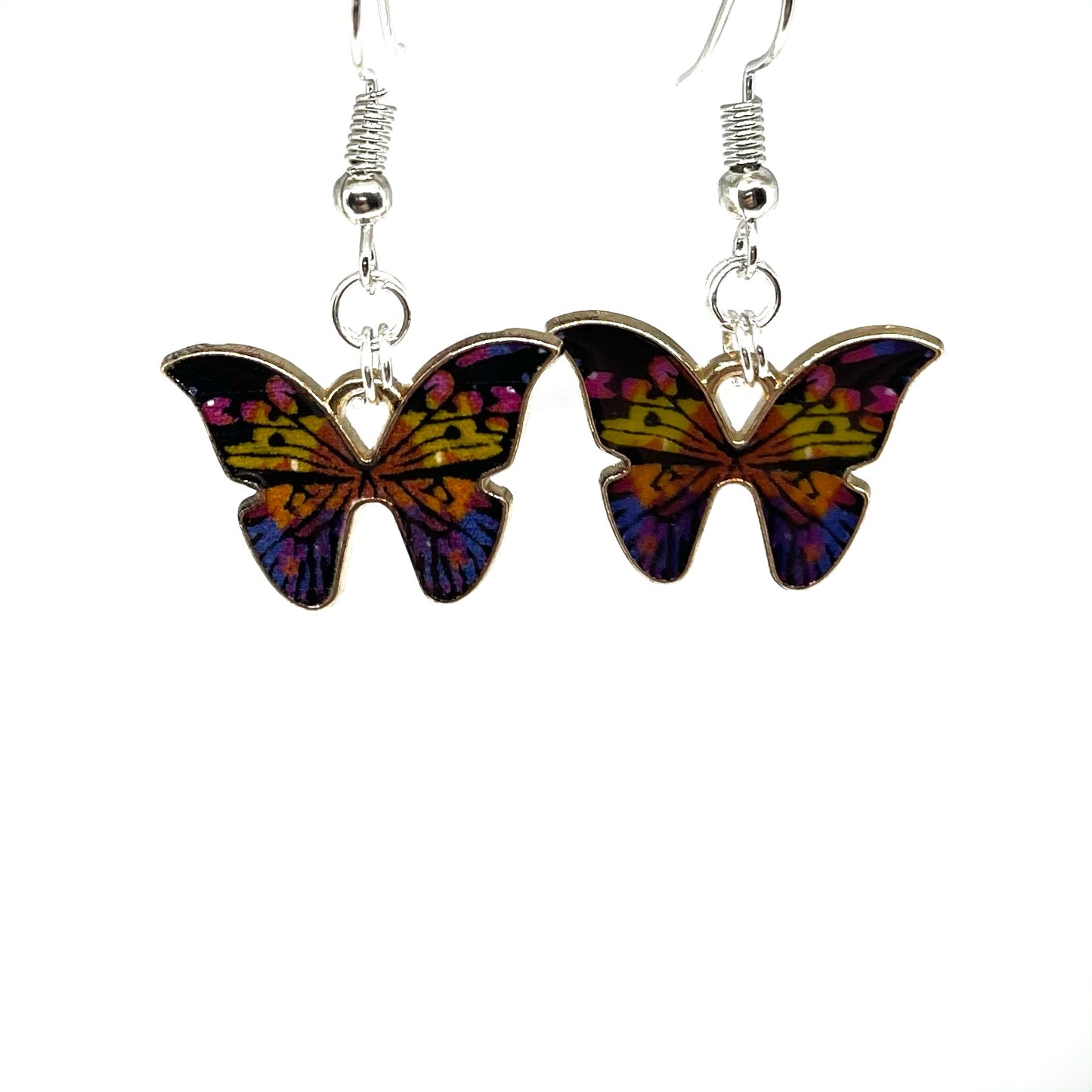 Multi Color Mini Butterfly Earrings