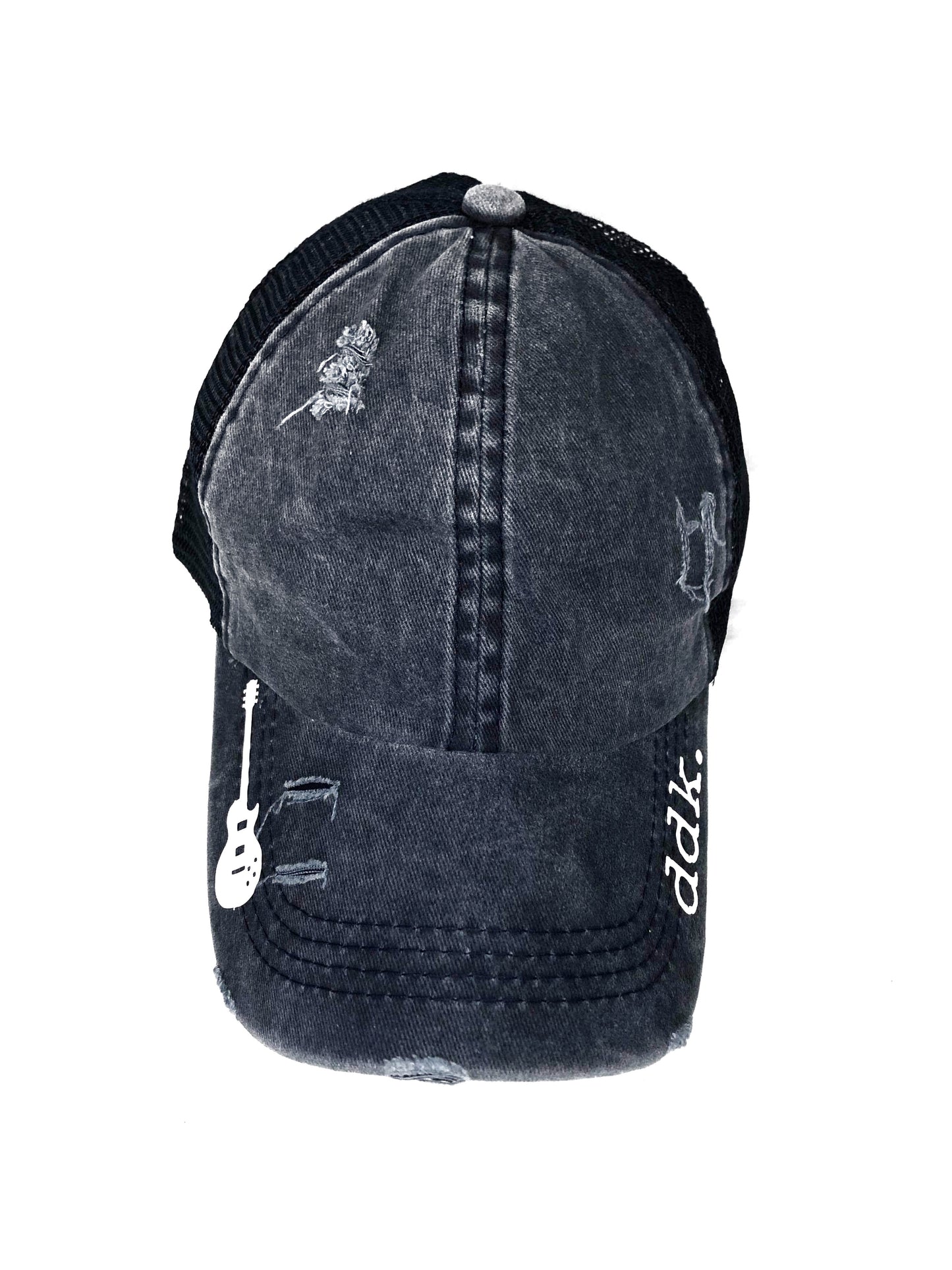 denim ponytail cap