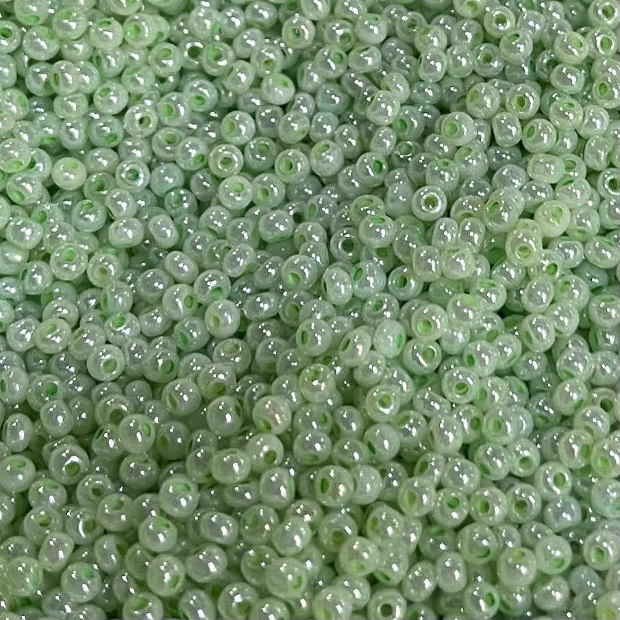 Pearl Pistachio 10/0 Czech Glass Seed Beads #6