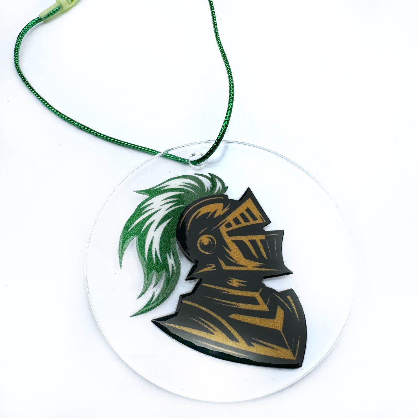 Knight Clear Tree Ornament or Car Accessory