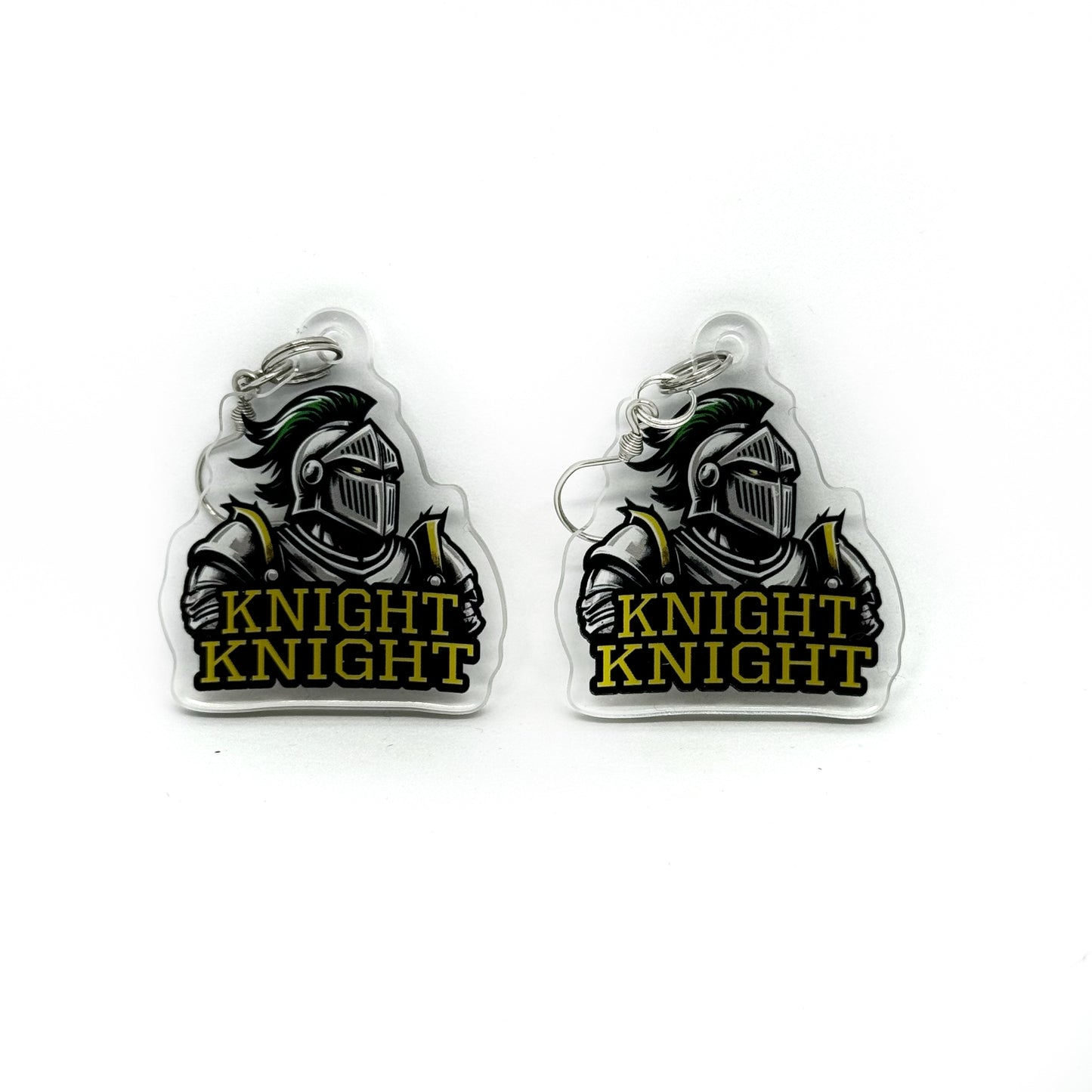 Knights Acrylic Knight Knight earrings