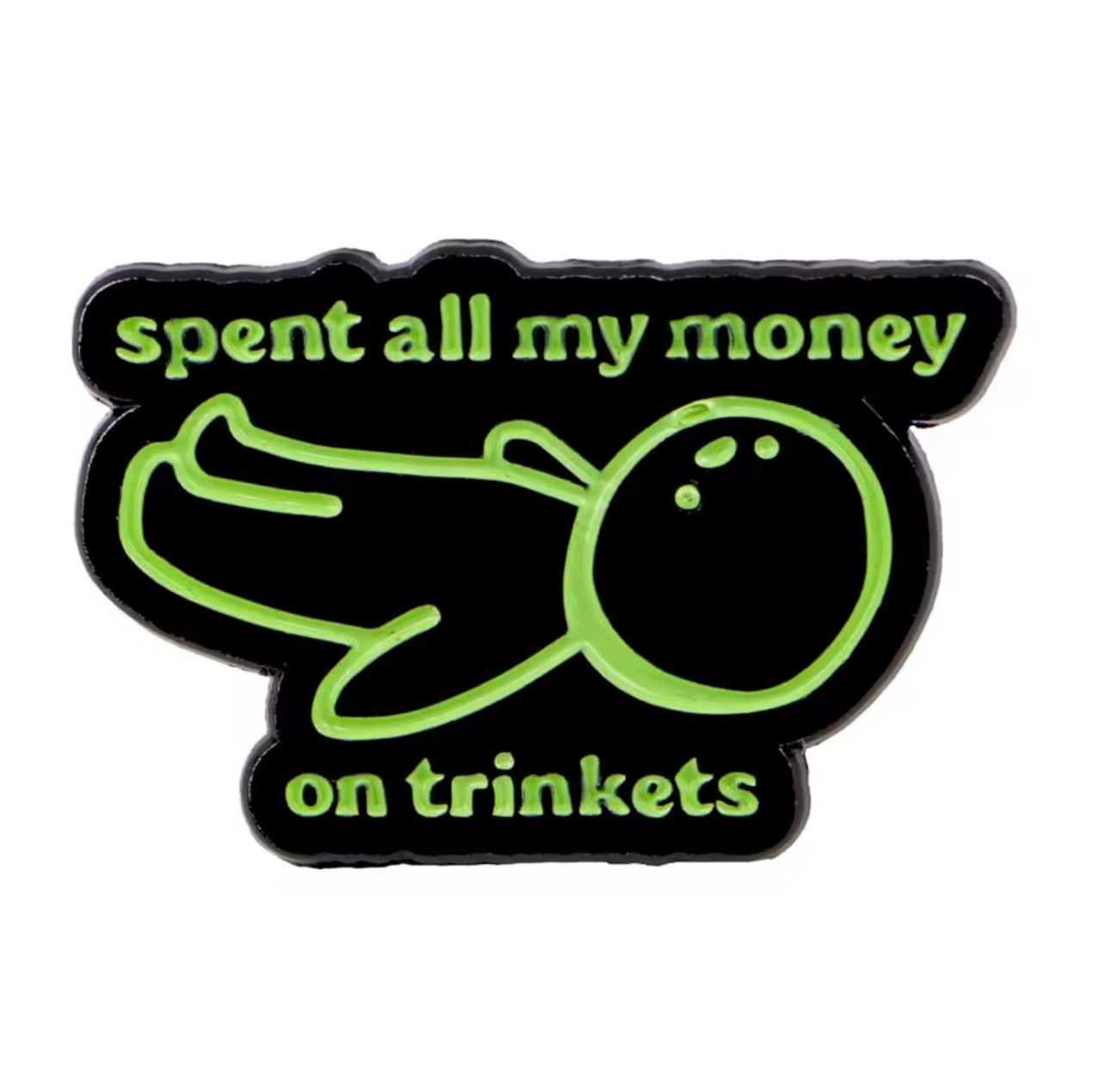 Money On Trinkets Enamel Pin