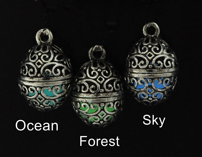 glowing oval pendant color chart