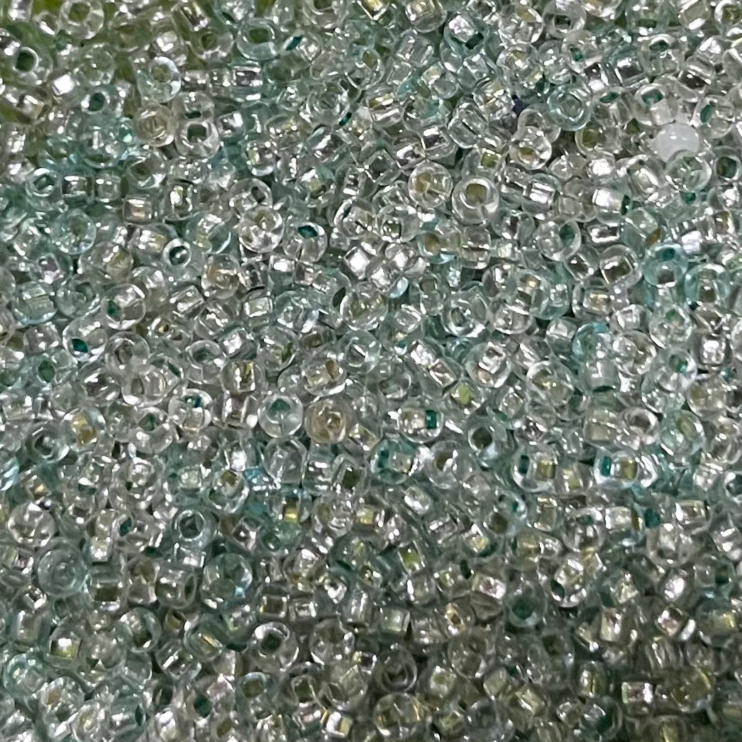 Lined Seafoam 10/0 Czech Glass Seed Beads #50