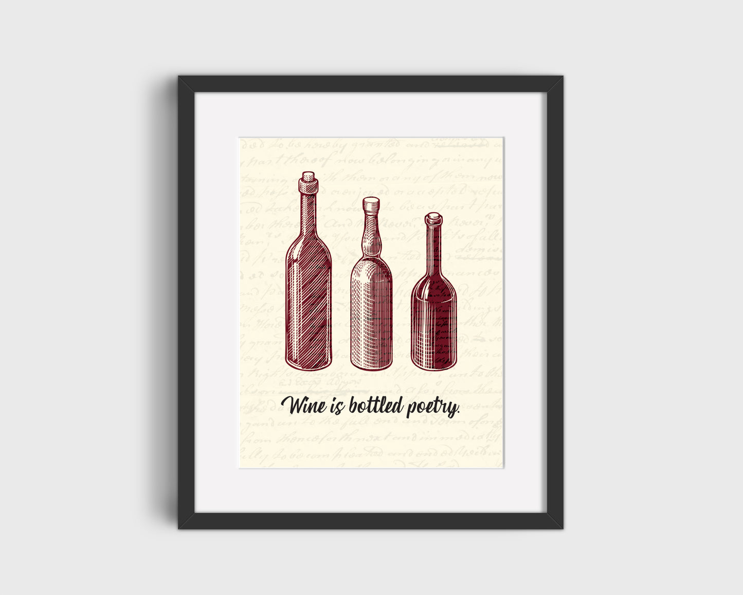 Antholgogie Collective wine wall print