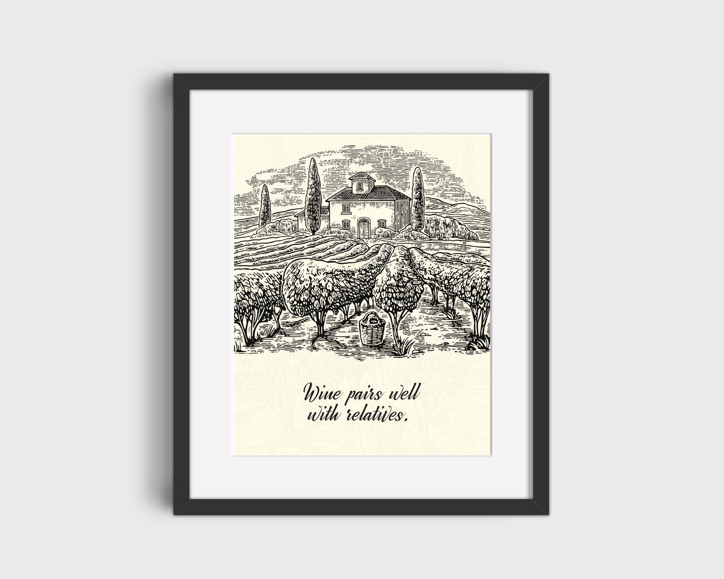 Antholgogie Collective wine wall print
