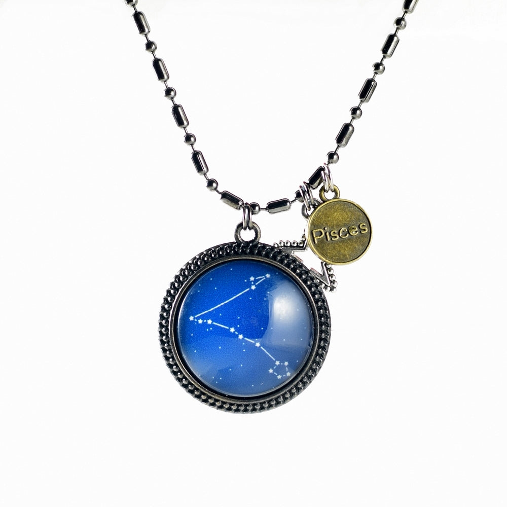 Handmade constellation zodiac birthday necklace custom