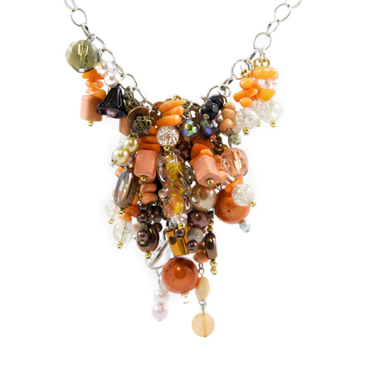ornate beaded y necklace