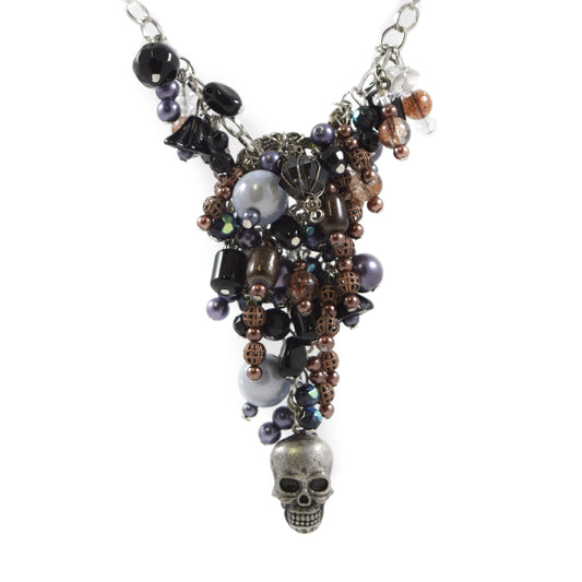ornate beaded y necklace