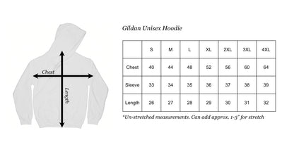 ddk unisex hoodie size chart