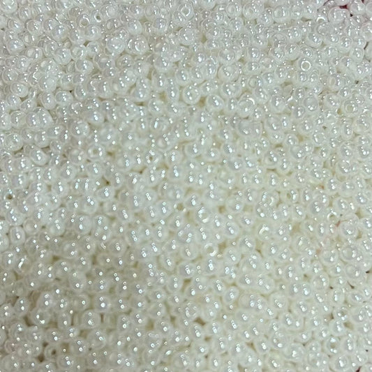 Pearl Ivory  10/0 Czech Glass Seed Beads #2