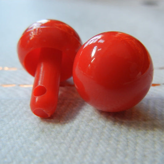 round 15mm plastic craft ball noses