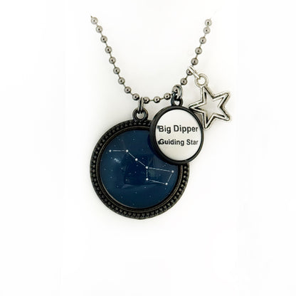 Big Dipper Constellation Necklace Guiding Star