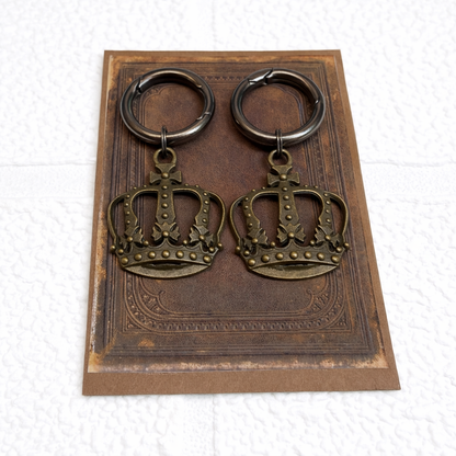 Bronze Crown Boot Charms