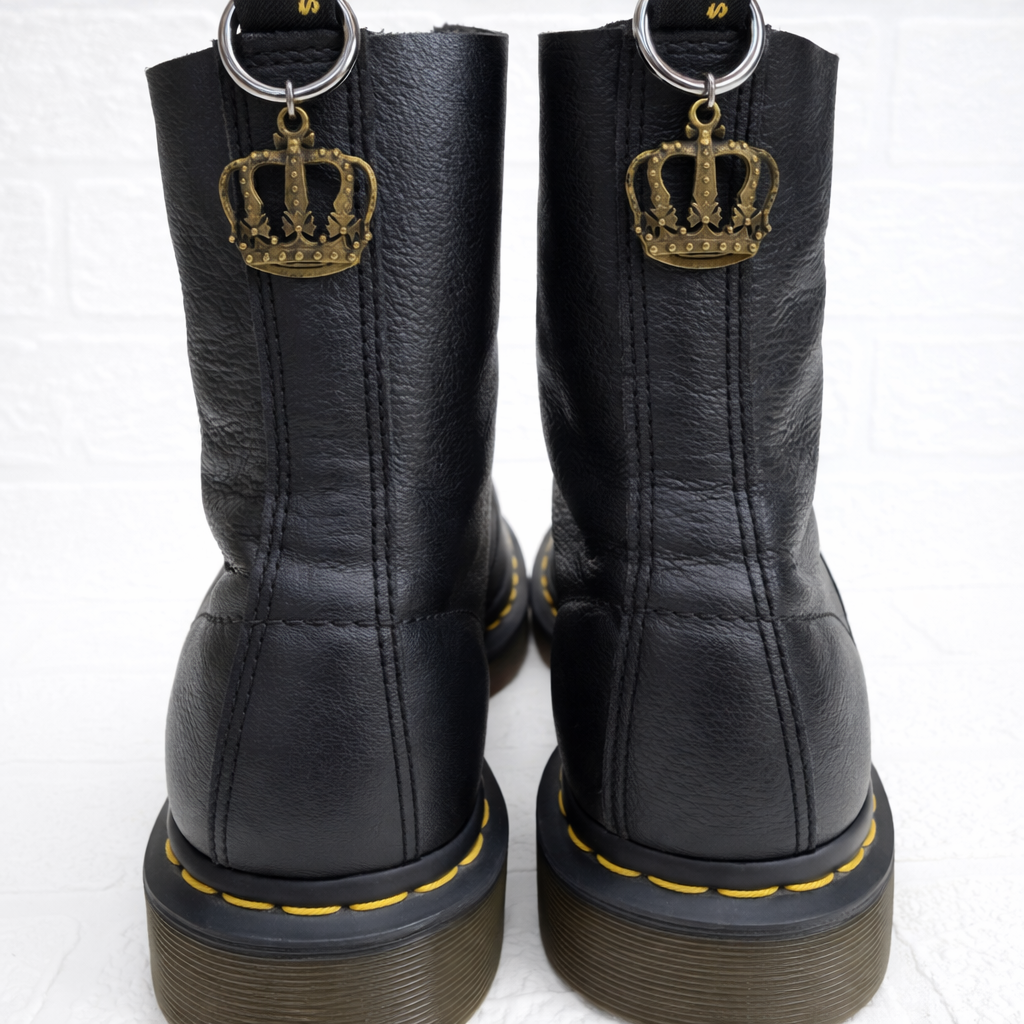 Bronze Crown Boot Charms