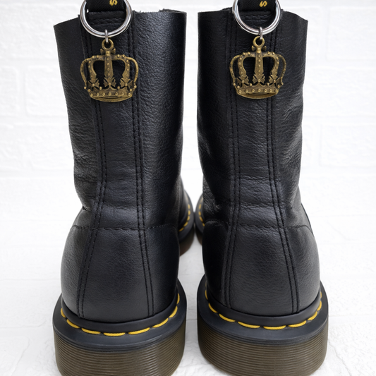 Bronze Crown Boot Charms