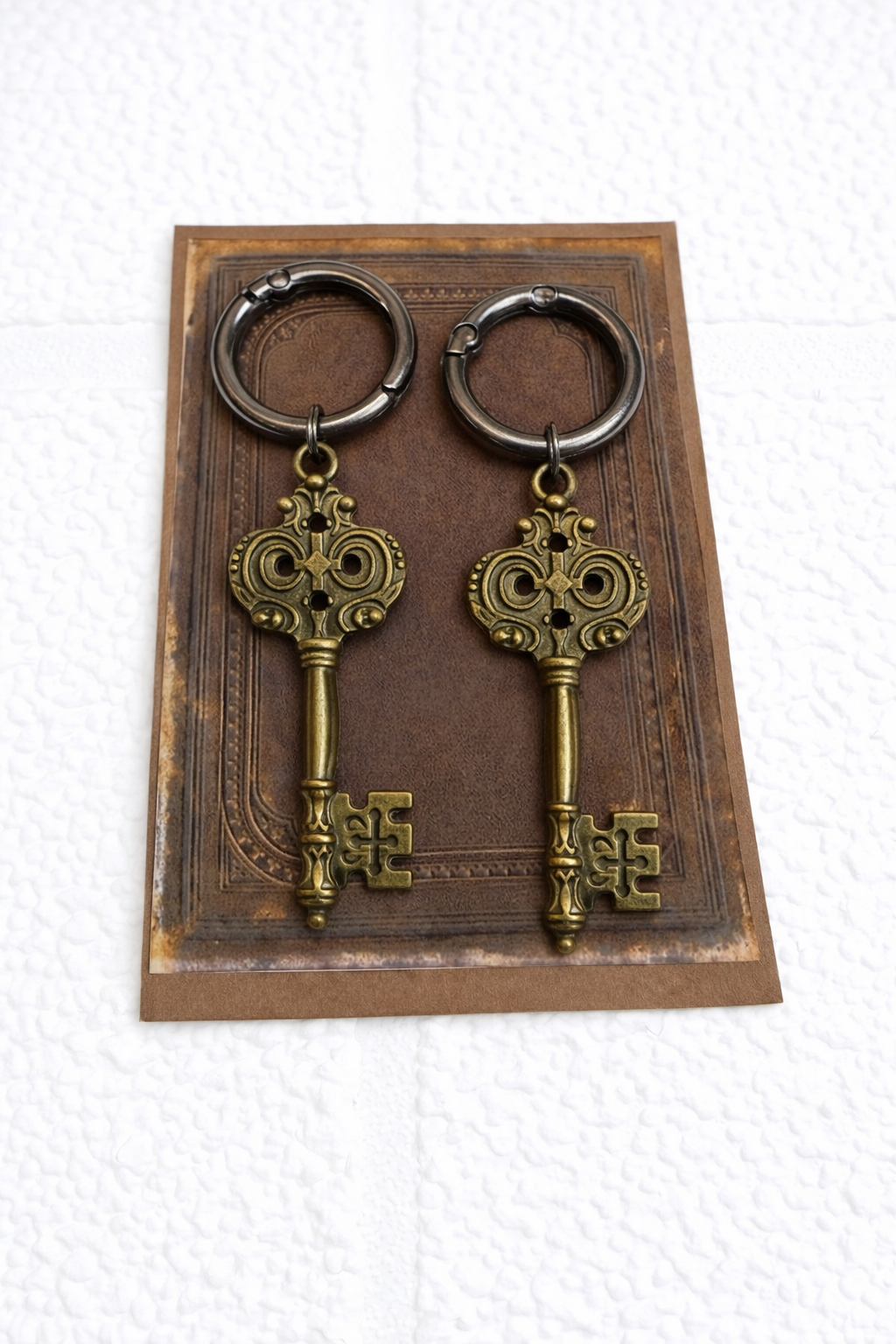 Bronze Key Boot Charms