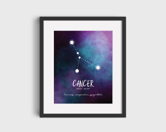 cancer definition birthday constellation zodiac wall print photo