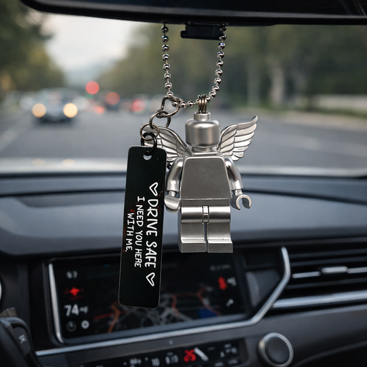 Car Mirror  Drive Safe Angels