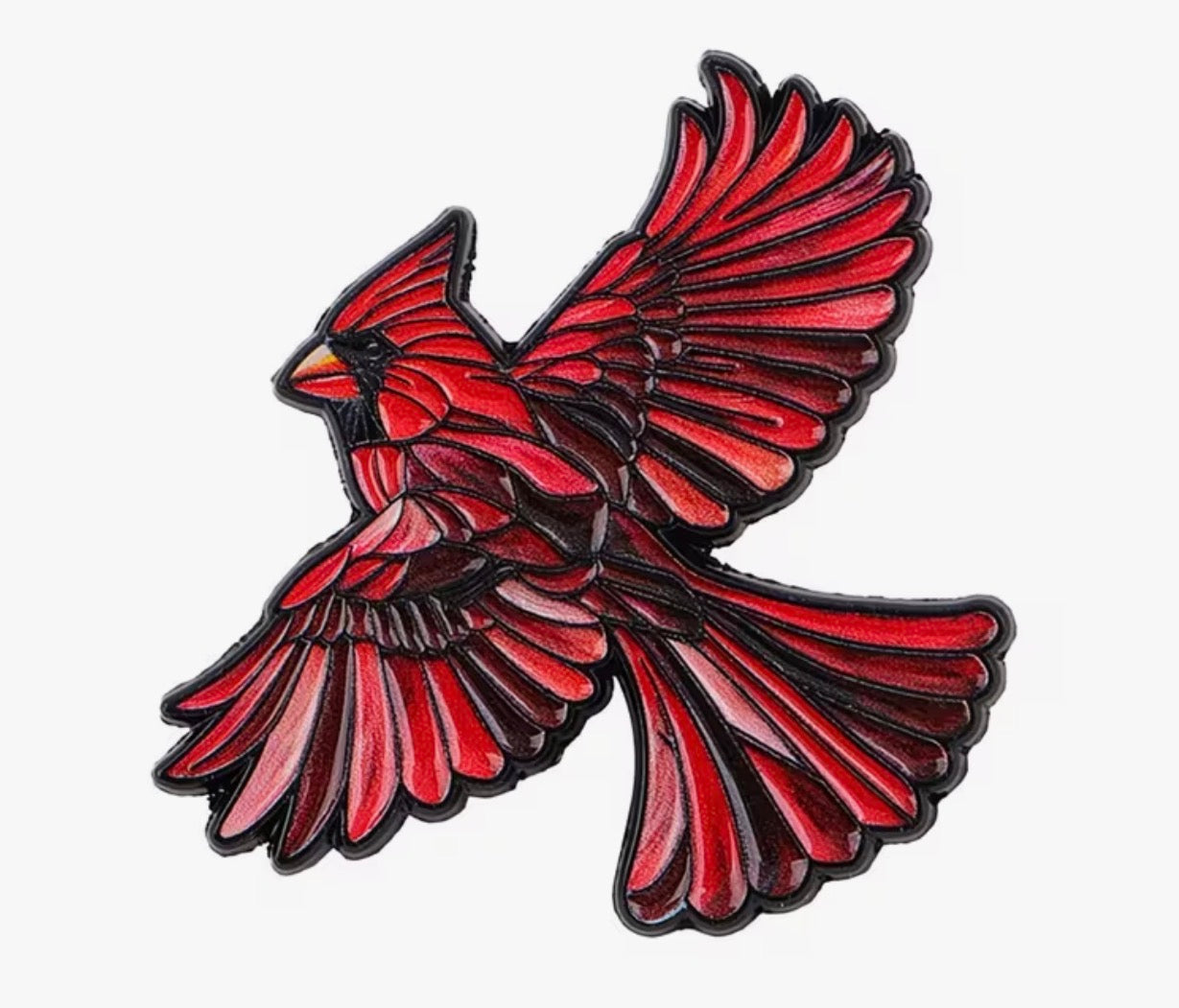 Cardinal Enamel Pin