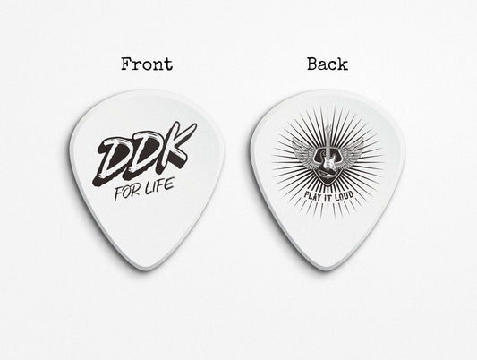 ddk white music guitar pick for life