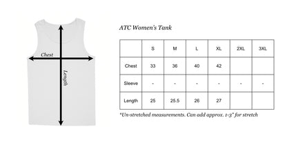ddk unisex tank top size chart