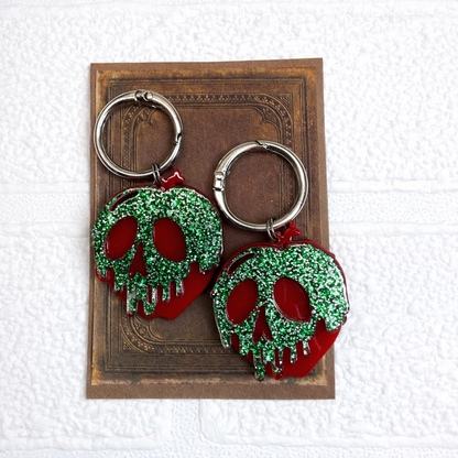 Glitter Skull Boot Charms