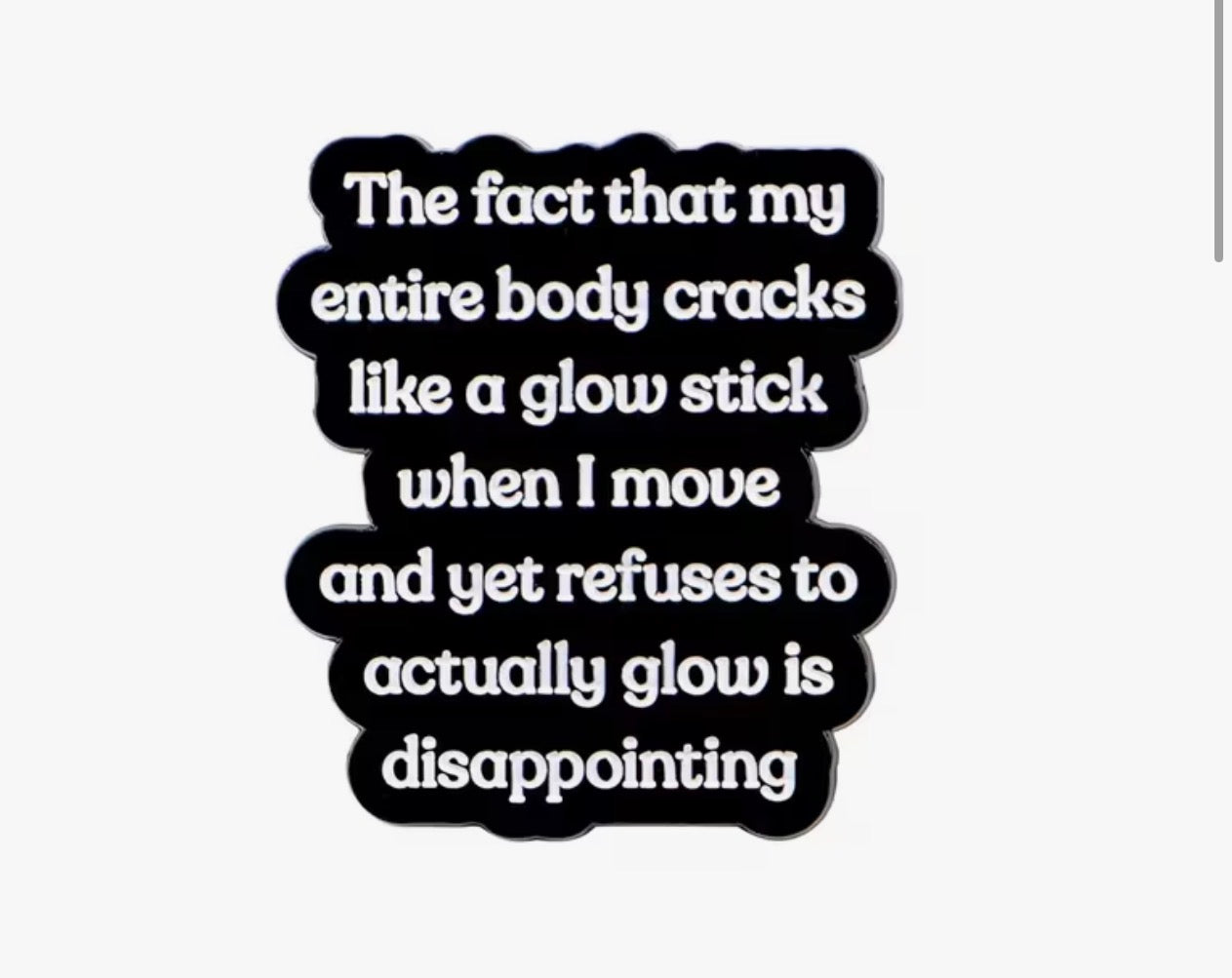 Glow Stick Enamel Pin