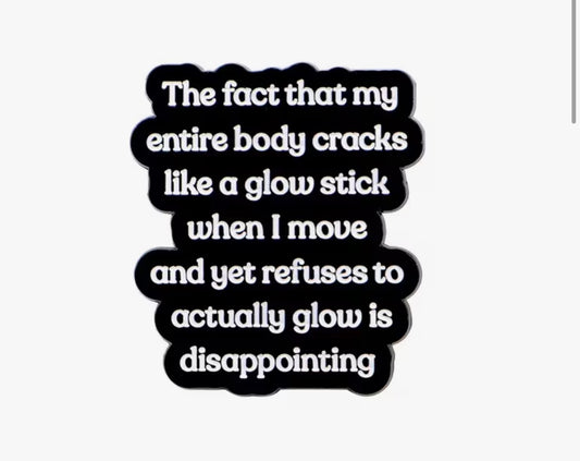 Glow Stick Enamel Pin