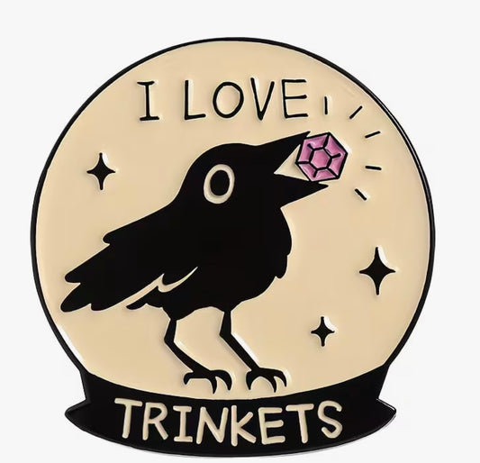 I Love Trinkets Enamel Pin