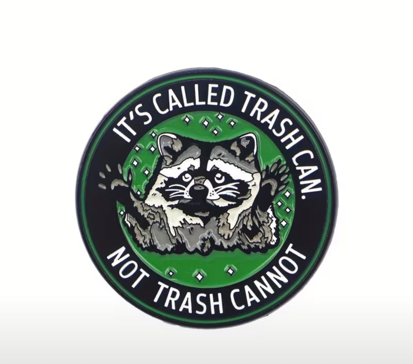 Trash Can Enamel Pin