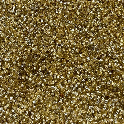 Lined Champagne 10/0 Czech Glass Seed Beads #48