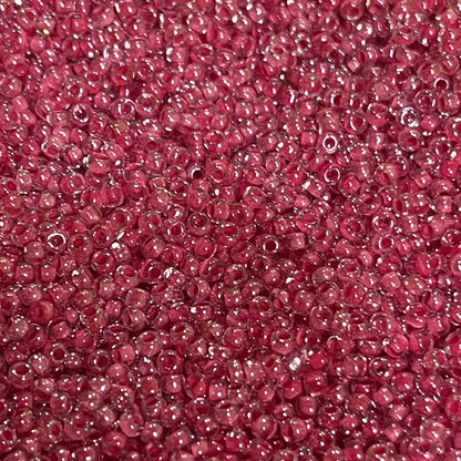 Lined Pink Lipstick  10/0 Czech Glass Seed Bead #55