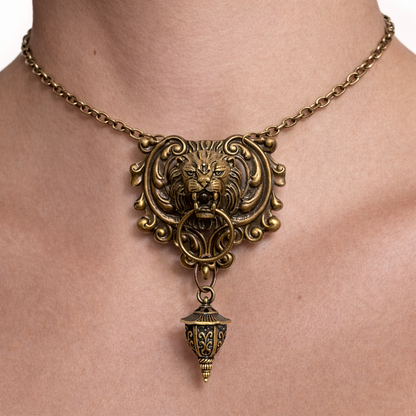 Lion Door Knocker Necklace