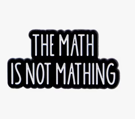 Math Enamel Pin