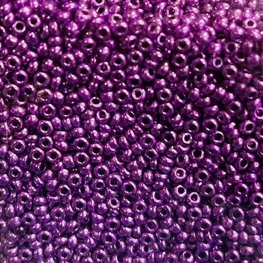 Metallic Purple  10/0 Czech Glass Seed Beads #60