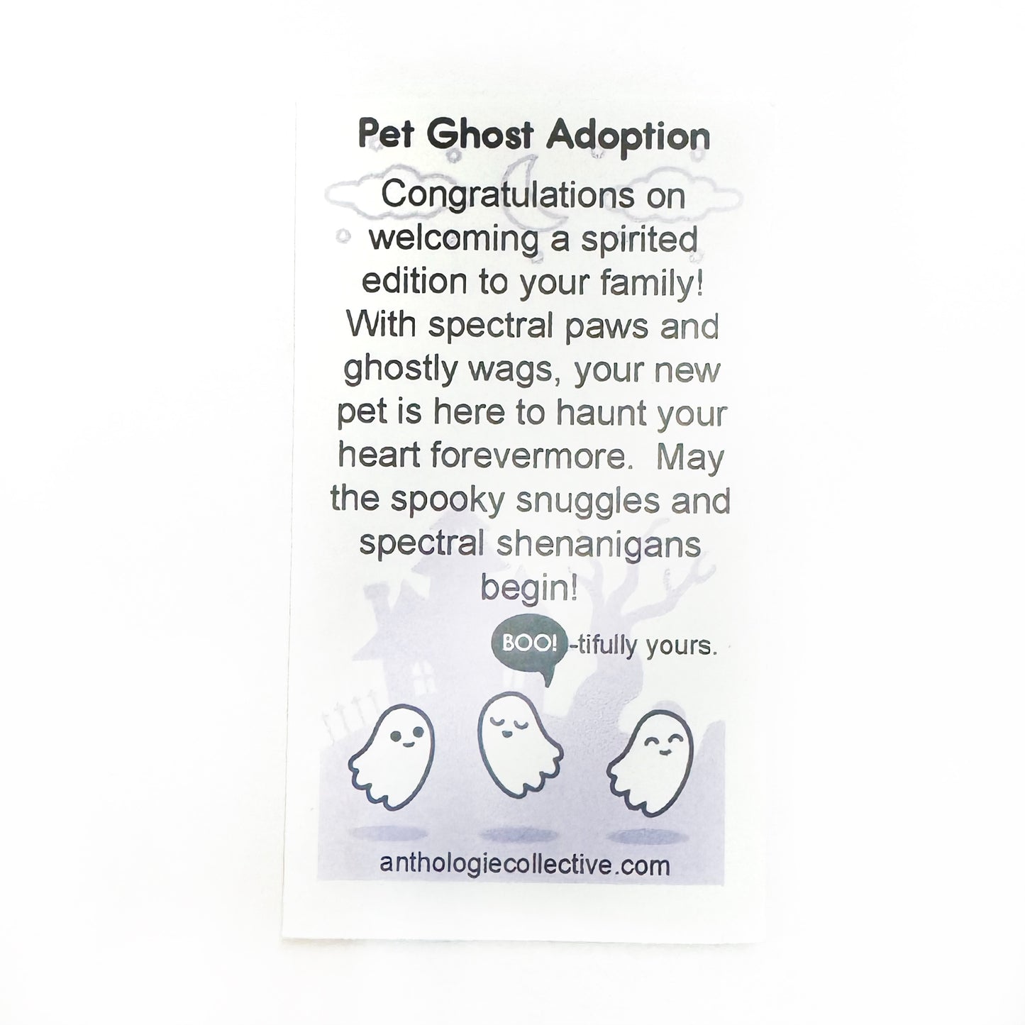 Pet Ghost Adoption Necklace