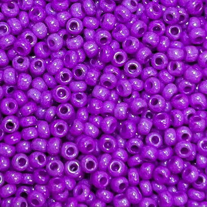 Opaque  Medium Purple Gloss 10/0 Czech Glass Seed Beads #38