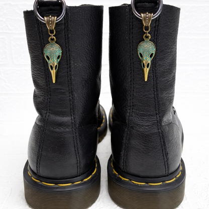 Patina Raven Boot Charms