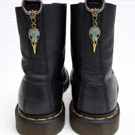 Patina Raven Boot Charms