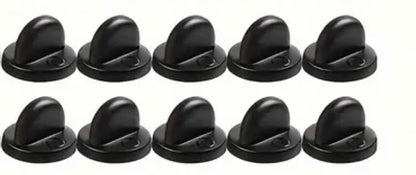 Rubber Enamel Pin Backings  10 pcs Black