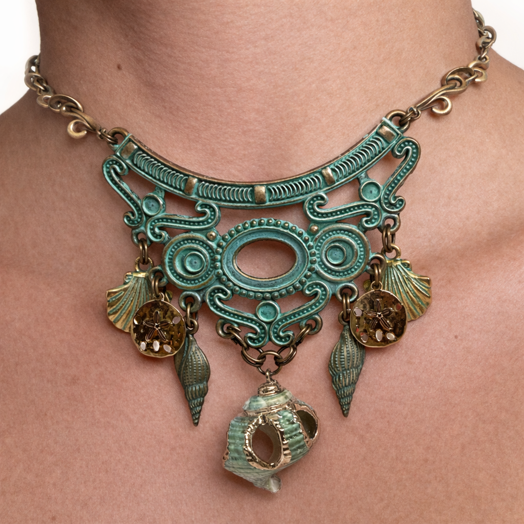 Patina Seashell Necklace