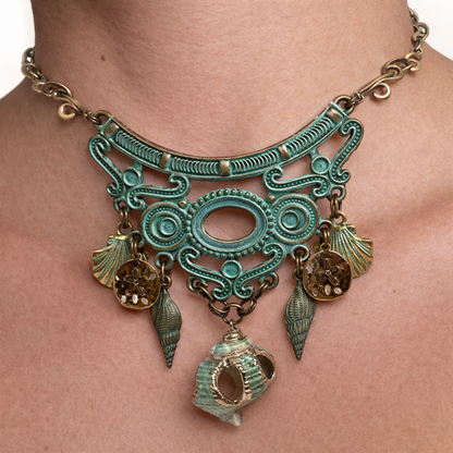 Patina Seashell Necklace