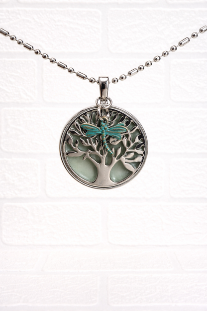 Silver Tree of Life Glowing Necklace
