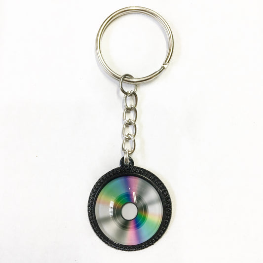 retro lp keychain