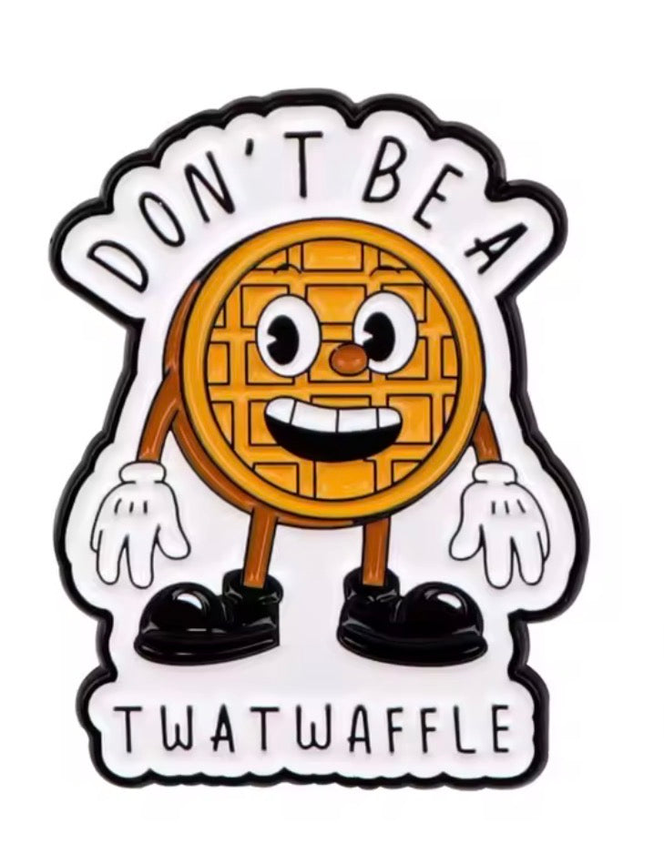 Rude Waffle Enamel Pin