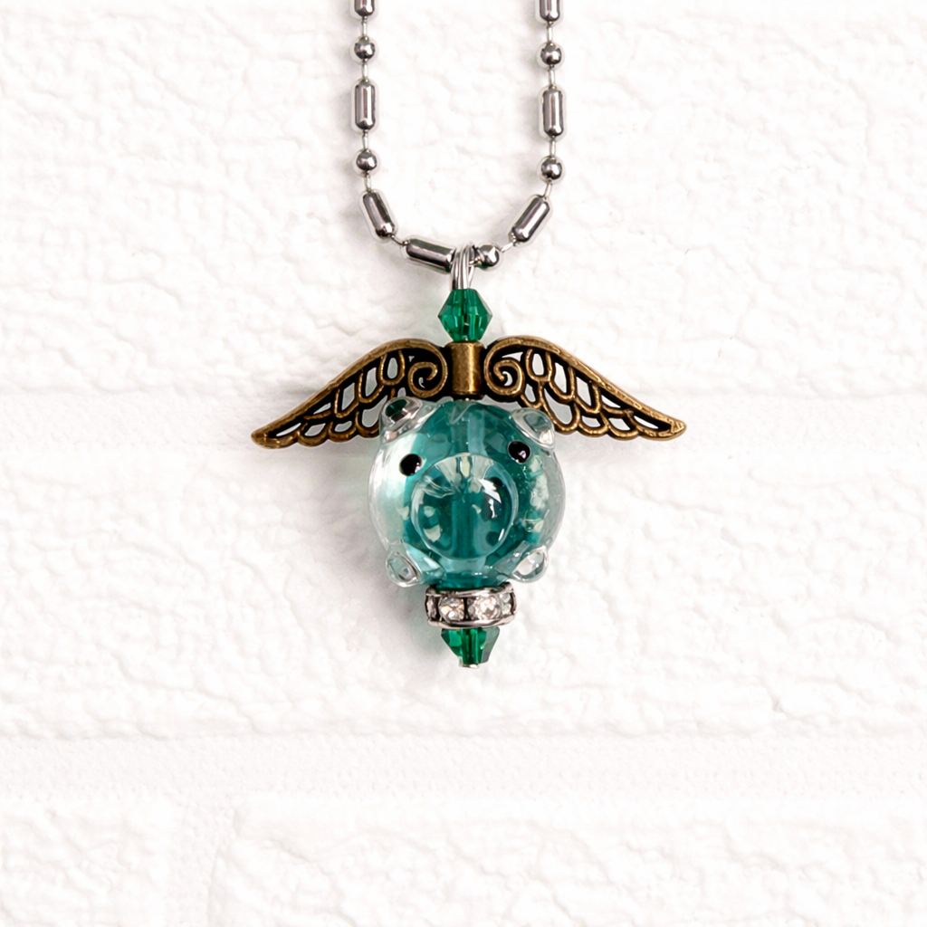 When Pigs Fly Glowing Necklace
