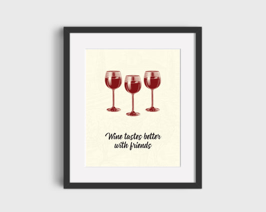 Antholgogie Collective wine wall print